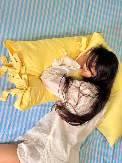 Tie-up pillow covers (Set of 2)